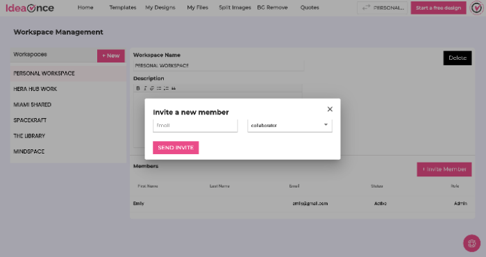 Step 3: The invited team member will get and has to accept the invitation to join the workspace.🤠 In Snapied, the same team member can be invited to multiple workspaces at the same time.